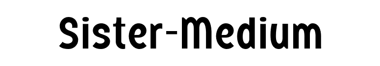 Sister-Medium font preview