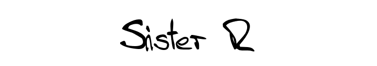 Sister R font preview