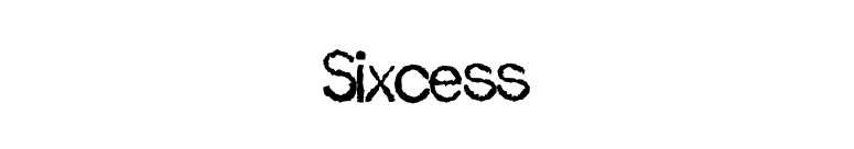 Sixcess font preview