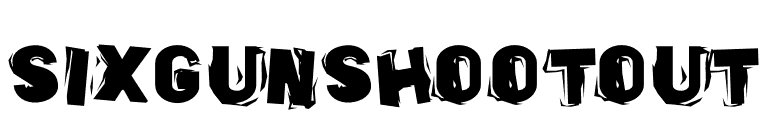 SixGunShootout font preview