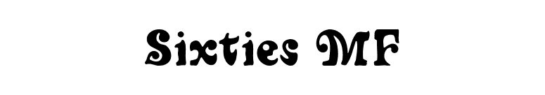 Sixties MF font preview