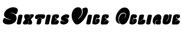 SixtiesVibe Oblique font preview