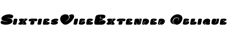 SixtiesVibeExtended Oblique font preview