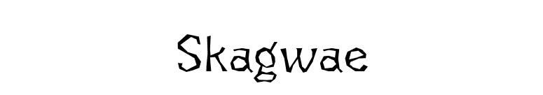 Skagwae font preview