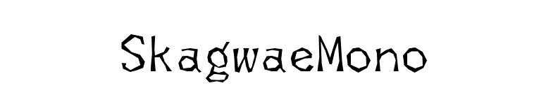 SkagwaeMono font preview