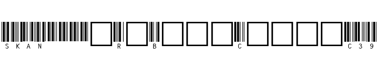SKANDEMO R Bar Code C39 font preview