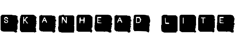 SkanHead Lite font preview