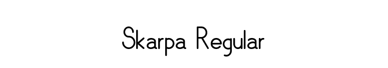 Skarpa Regular font preview