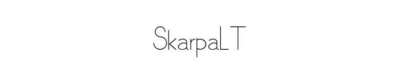 SkarpaLT font preview