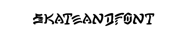 Skateandfont font preview