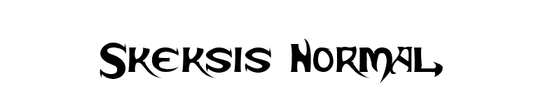Skeksis Normal font preview