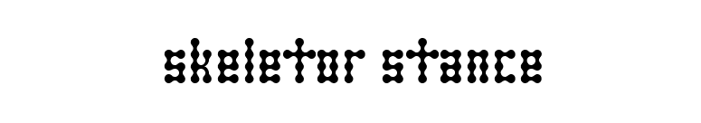 Skeletor Stance font preview