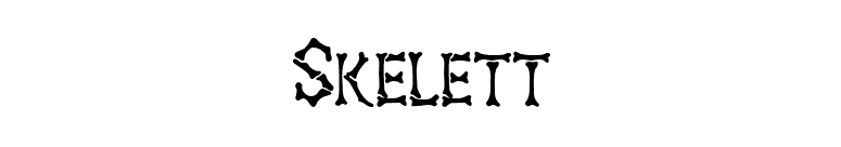 Skelett font preview