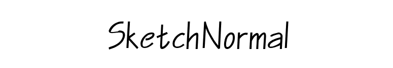 Sketch Normal font preview