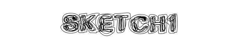 Sketch1 font preview