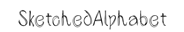 SketchedAlphabet font preview