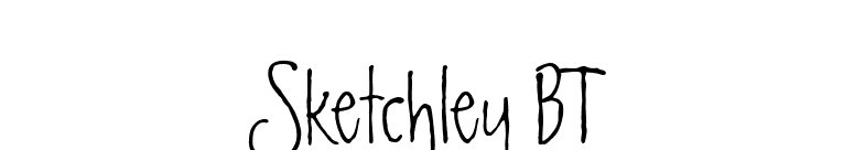 Sketchley BT font preview