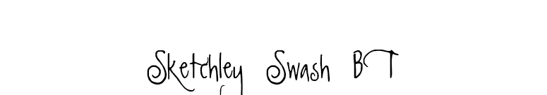 Sketchley Swash BT font preview