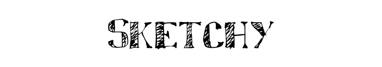 Sketchy font preview