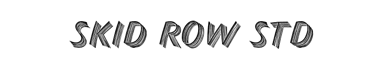 Skid Row Std font preview