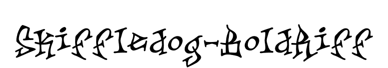 Skiffledog-BoldRiff font preview