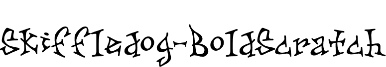 Skiffledog-BoldScratch font preview
