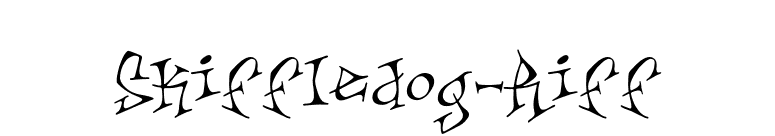 Skiffledog-Riff font preview