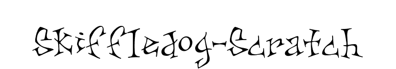 Skiffledog-Scratch font preview
