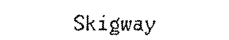 Skigway font preview