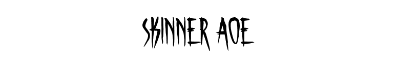 Skinner AOE font preview