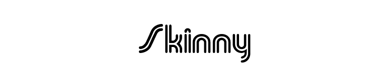 Skinny font preview
