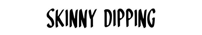Skinny Dipping
 font preview