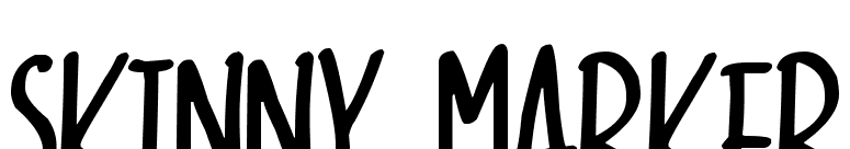 Skinny Marker font preview