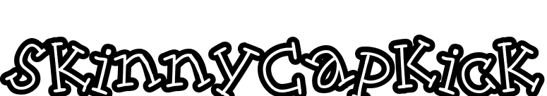 SkinnyCapKick font preview