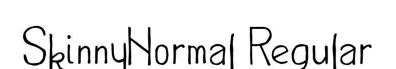 SkinnyNormal Regular font preview
