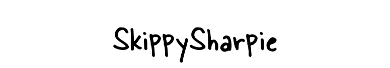 SkippySharpie font preview