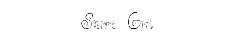 Skirt Girl font preview
