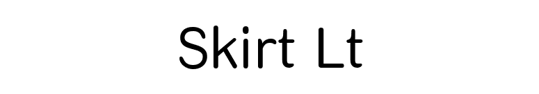 Skirt Lt font preview