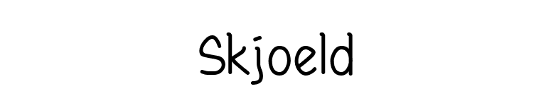 Skjoeld font preview