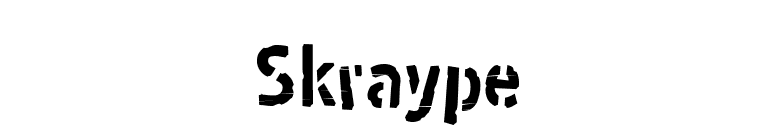 Skraype font preview