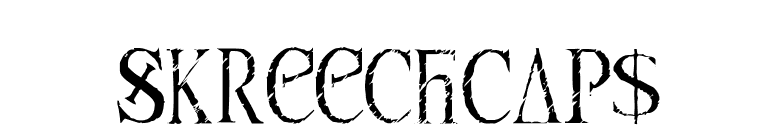 SkreechCaps font preview