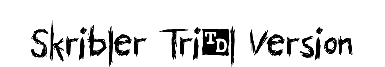 Skribler Trial Version font preview