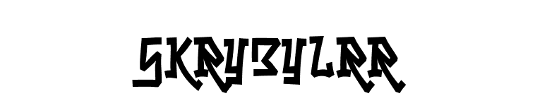 Skrybylrr font preview