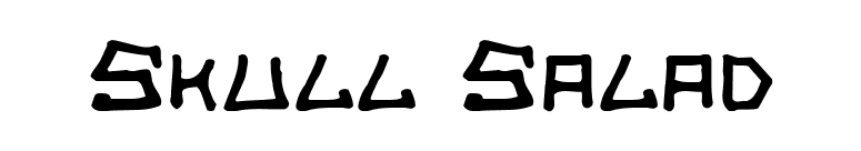 Skull Salad font preview