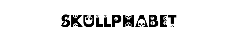 skullphabet font preview