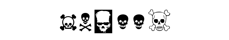 SkullZ font preview