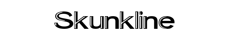 Skunkline font preview