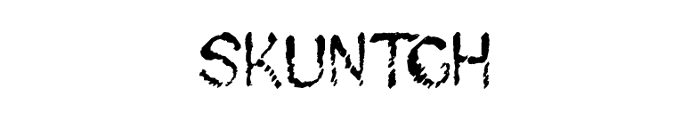 Skuntch font preview