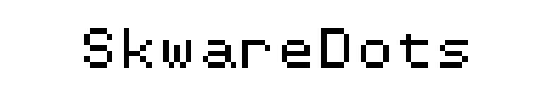 SkwareDots font preview