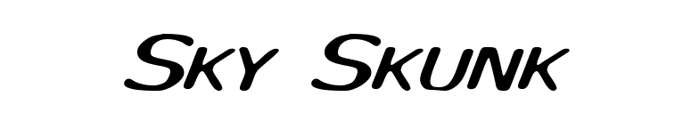 Sky Skunk font preview